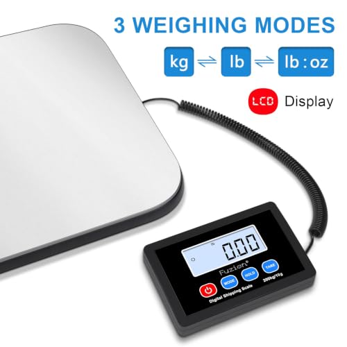 Fuzion LiftX Stainless Steel Postal Shipping Scale 440LB/200kg with Hold & Tare