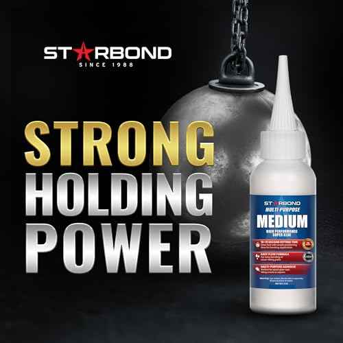 Starbond Medium Super Glue Pro Kit (2 oz) ? Strong, Fast-Bonding CA Glue (Cyanoacrylate Adhesive) ? with Clog-Resistant Cap, Microtips & Extra Nozzle for Quick Fixes, Woodworking, Hobby Models