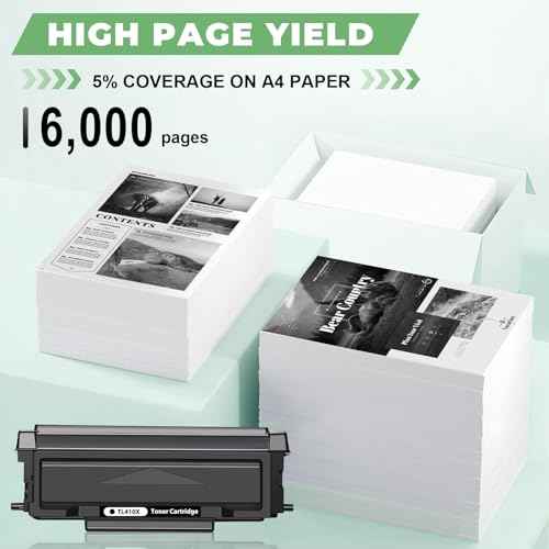 TL-410 TL-410X Toner Cartridge Compatible for Pantum M7102dw Toner TL-410 TL-410X TL-410H for M7102DW P3012DW M6800FDW M7100DW M7200FDW M6802FDW M7102DN M7202FDW Printer High Yield 6,000 Pages 1 Pack