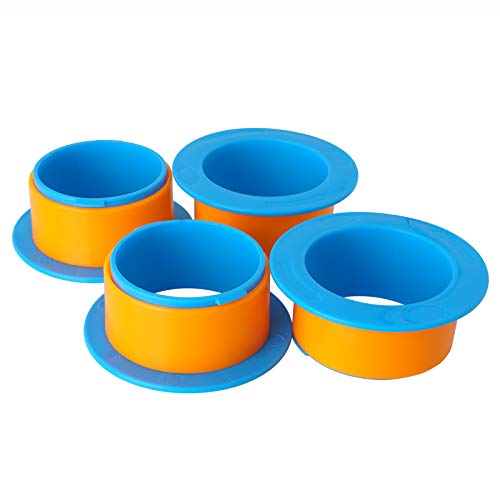 2 Pair Stretch Film Dispenser Plastic Hand Saver for 3" Core Blue
