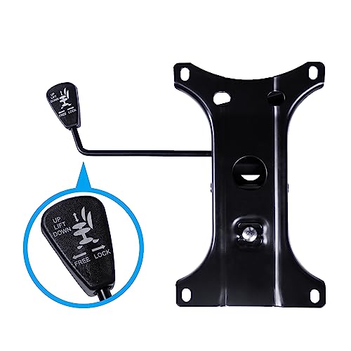Frassie 28" Gaming Chair Base Replacement Set with Plate, Cylinder & Wheels - Black