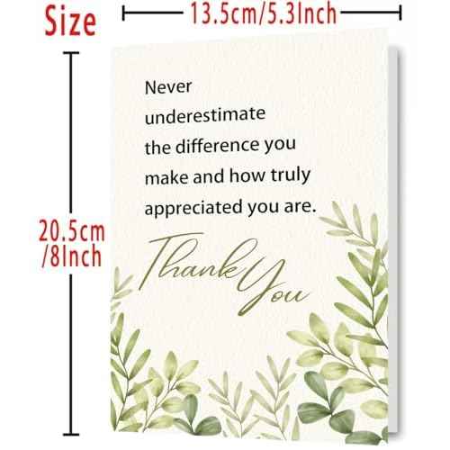 OJsensai Comfort Thank You New Card, Appreciation Card for Coworker Boss Staff Teacher, Thank You Gifts for Men Women Daughter Son Medical Workers