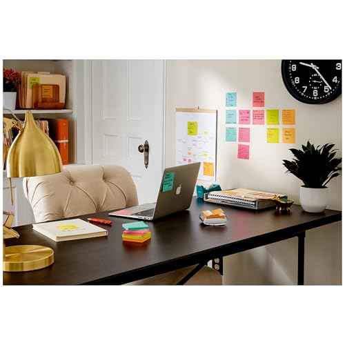 Post-it Super Sticky Notes 3 in. x 3 in. Canary Yellow and Supernova Neons Collections 24 Pads/Pack 90 Sheets/Pad