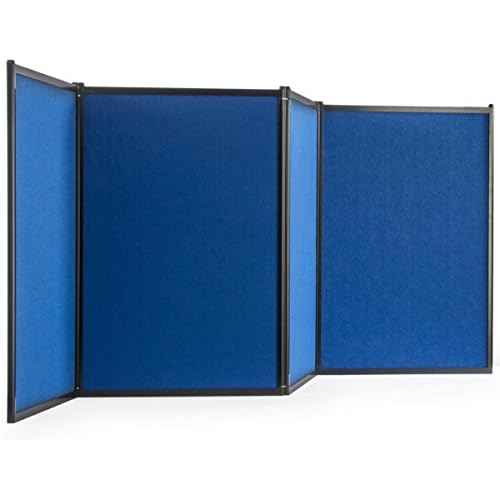 Trade Show Presentation Board, 4 Panels, 96.5"W x 36.5"H, Double Sided, Comes with or Without Lights