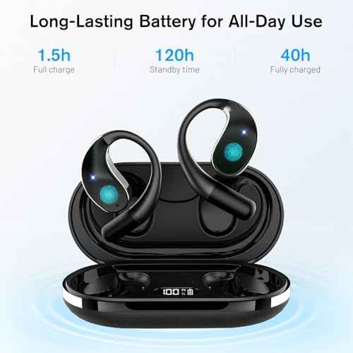 AI Translation Earbuds Real-Time, 3-in-1 Translator Earbuds 144 Languages & Accents, Open Ear Wireless Bluetooth 5.3 Headphones with 4 Modes, No Subscription, for iOS Android Travel Business, Black
