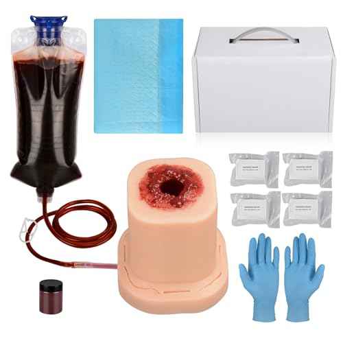 Gunshot Wound Packing Trainer, Stop The Bleed Training Kit, Bleed Control Kit for Medical Classes - Carrying Case