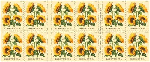 Sunflowers Forever Postage Stamps Booklet of 20 - First-Class Mail 2026
