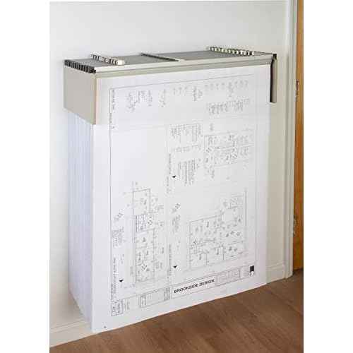 Brookside Design DLWC Vertical Blueprint Storage Drop Lift Wall Rack