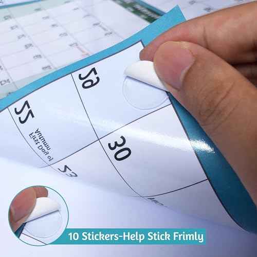 2026 Dry Erase Calendar ? Large Yearly Wall calendar 2026, 38.2'' x 25.2'', 2-Side Reversible Calendar 2026, Vertical/Horizontal, Jan 2026 ? Dec 2026, 2026 Wall Calendar Dry Erase with Notes, Stickers