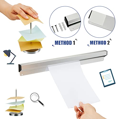 Henoyso Restaurant Ticket Holder Set 16 Inch No Slot with 2 Spikes - Aluminum & Steel