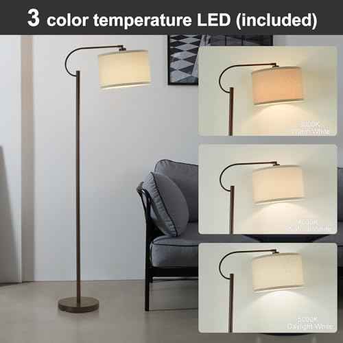 Floor Lamp Downlight 63In (160cm) in Dark Bronze Finish