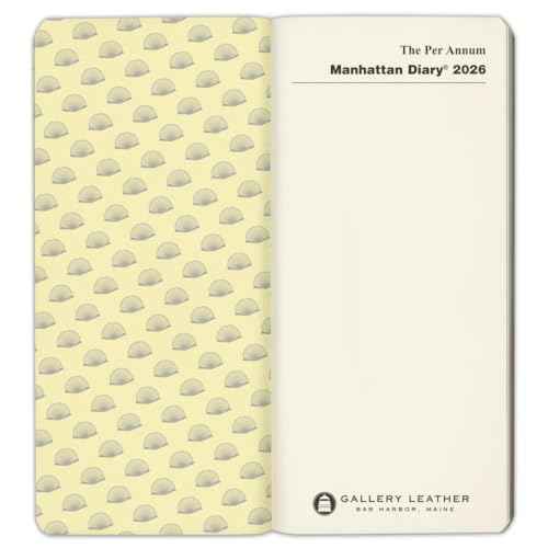 Per Annum Manhattan City Diary Planner 2026 - Hudson Blue - 7x3.25"