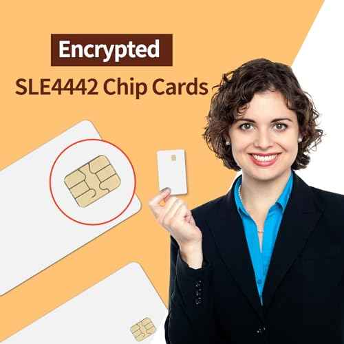 100 Pack - SLE4442 Chip Cards w/HiCo 5/16inch (8.4mm) 2 Track Mag Stripe