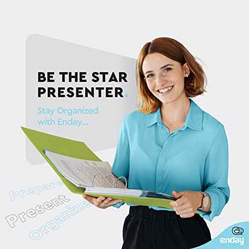 3 Slant D-Ring Binder 2 Inch Binder, 2 in Clear View Cover w/ 2 Inside Pocket, Heavy Duty Colored School Supplies Binders in Grey, Blue, Pink, Red, Green, Purple, Multicolor (6 PC) ? by Enday