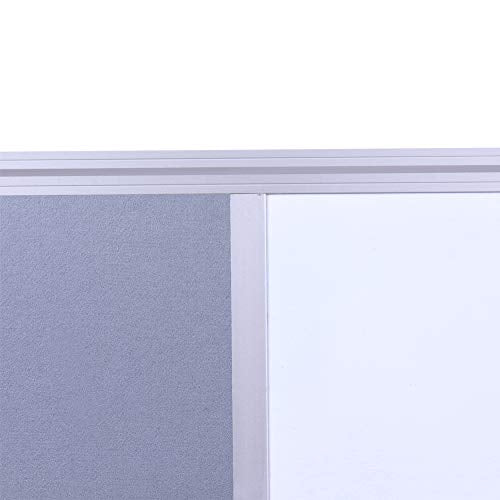 48x36 Large Magnetic Combo Whiteboard & Bulletin Board - DexBoard