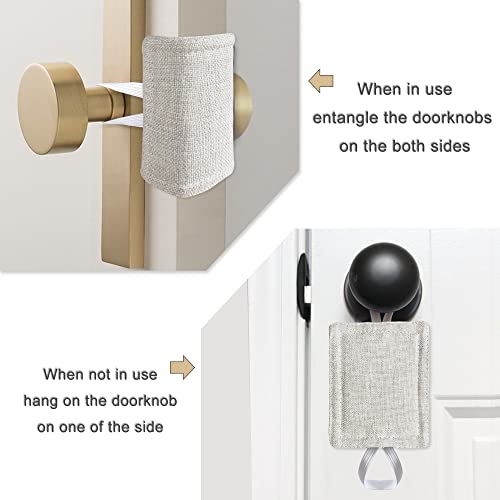 WARMTONE Door Silencer 3-Pack, Padded Door Latch Cushions for Nursery – Natural, 4x3 inch (Variation: 3)