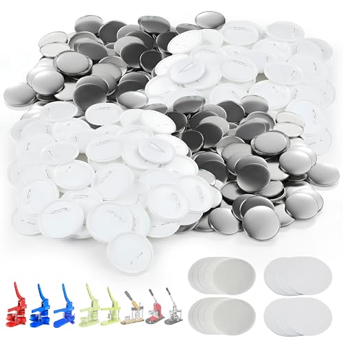 Nice2have 2.25 Inch Pinback Button Parts – 100 Sets for Button Maker Machine, Front/back/Film Included
