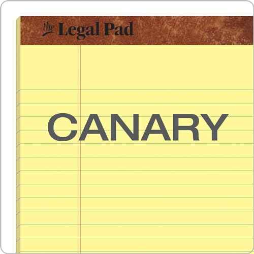 Tops The Legal Pads 8.5 X 11 - Pack of 24 Yellow Wide Ruled Notepads - 50 Sheets Per Pad - Made in the USA