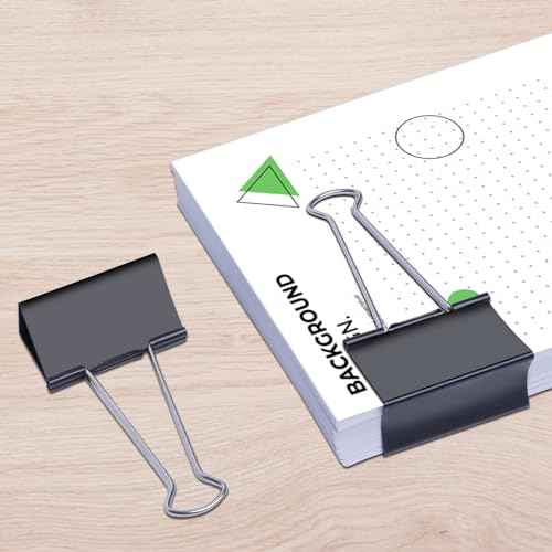 Ufmarine Jumbo Binder Clips 3 inch (6 Pcs), Extra Large Binder Clips Giant for Office Supplies