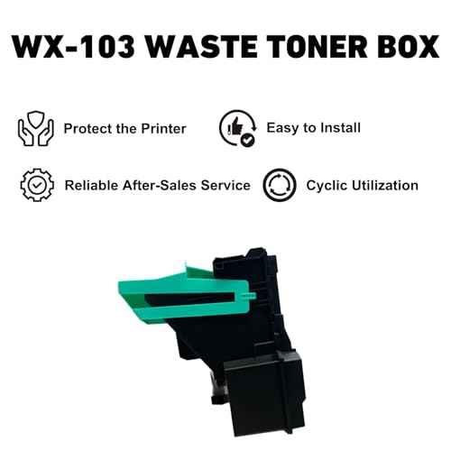 hehua WX103 Waste Toner Box Container (A4NNWY1) Replacement for Konica Minolta WX-103 Waste Toner Box for Konica Minolta Bizhub C224 C368 C284 C308 C364 C454 C458 C554 224e 284e (1-Pack)