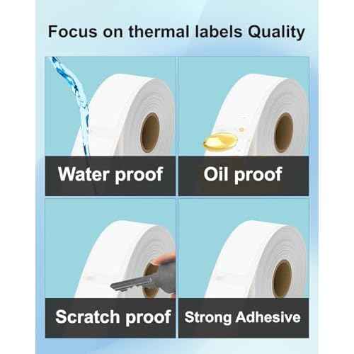 Weemay 30336 FNSKU Barcode Labels, Compatible for DYMO LabelWriter 5XL 550 550 Turbo 4XL 450 Wireless 450 Duo, 1" x 2-1/8", 25mm x 54mm Label with RFID Chip, for Barcodes, 4 Rolls, 2000 Labels