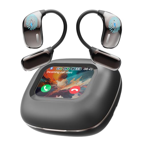 AI Translation Earbuds Real Time 144 Languages, LCD Touch Screen Open Ear Wireless Translator Earbuds, Audifonos Traductores Ingl?s Espa?ol, with APP Translating Device
