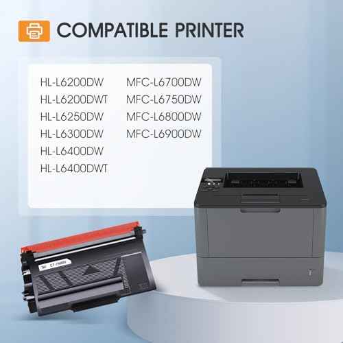 TN880 TN-880 TN 880 Toner Cartridge 2-Pack Compatible for Brother TN880 Super High Yield Black Toner Cartridge for Brother HL-L6200DW L6200DWT L6400DW L6400DWT MFC-L6700DW L6800DW L6900DW Printer