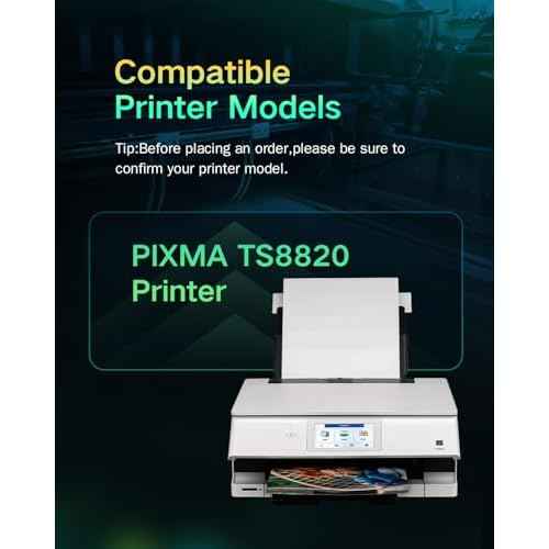 PGI-230 CLI-231 Ink Cartridge Combo Pack Replacement for Canon 230 231 Ink Cartridges PGI230 CLI231 Compatible for Canon PIXMA TS8820 Inkjet Printer (6 Pack)