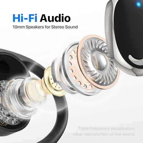 AI Translation Earbuds, OWS Real-Time 3-in-1 Translation Earbuds 144 Languages & Accents, Audifonos Traductores Ingl?s Espa?ol, Translation Device for Travel Business Learning£¨Black£©