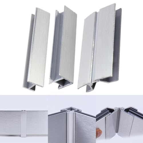 Shophubio 90° Base Connector for Kitchen Plinth Panels – Aluminum Skirting Corner Joint 360°-12cm (Silver)