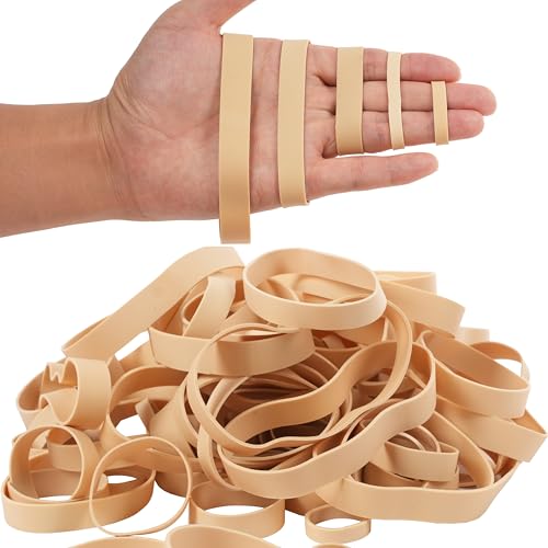 HAIDIBAO Rubber Bands Assorted Sizes 65Pcs Heavy Duty Elastic