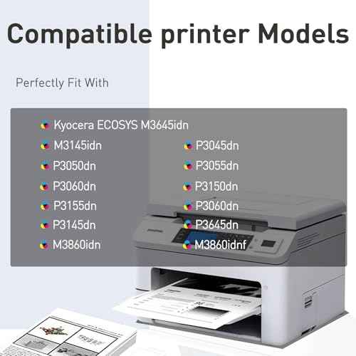 Compatible Toner Cartridge Replacement for Kyocera TK3162 TK-3162 for ECOSYS M3645idn, M3145idn, P3045dn, P3050dn, P3055dn, P3060dn, P3150dn, P3155dn, P3260dn, M3145dn ( Black, 2 Pack)