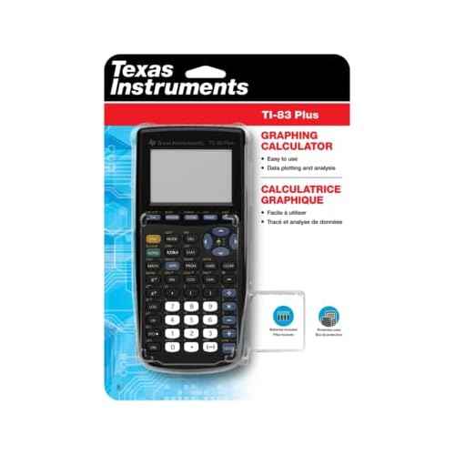 Texas Instruments TI-83 Plus Graphing Calculator, Gray, Standard