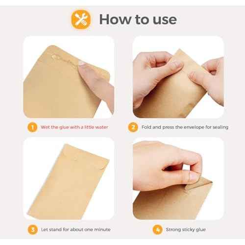 ACSTEP #1 Small Coin Envelopes 2-1/4 x 3-1/2, Kraft Mini Key Envelopes with Gummed Flap in Brown, Seed Packets Envelopes for Storing Seeds, Tip Envelope for Cash 500pcs