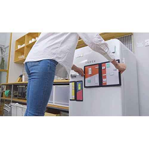 Bravestorming MoverBook Grey, Magnetic Memo Brick Organizer Art Supplies for School, Parenting and Office Projects and Presentations (Mover Erase Memo Brick not Included)