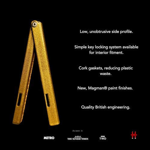 Magnetic Brass Effect Draft Excluder for Letterboxes - MK3, 100x340mm