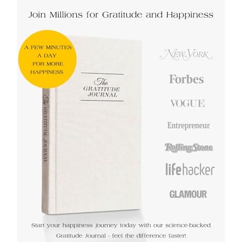 The Original Gratitude Journal - 5 Minute Gratitude Practice with Inspiring Prompts & Quotes for Mindfulness, Reflection & Personal Growth 2025 - Wellness Journal for Men & Women