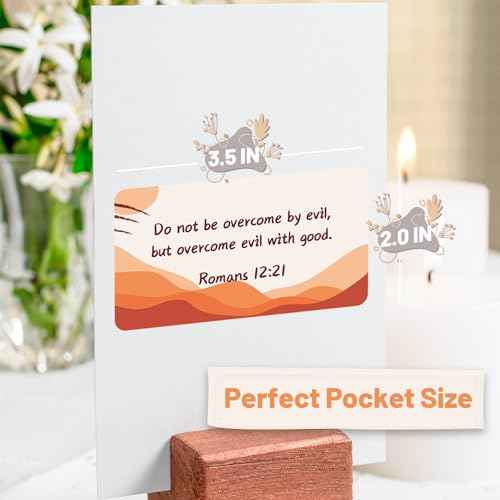 200 Prayer Cards, Bible Verse Cards Boho Theme Scripture Card for Women Men Kids, Mini Christian Encouragement Card Bible Gifts Inspirational Prayer Board Supplies