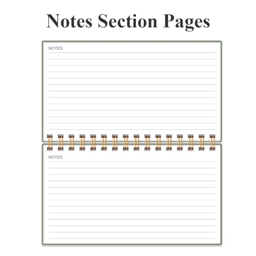 Heveboik Personal Check Register Book A6 Green - 65 Sheets, 130 Pages, Wallet Size
