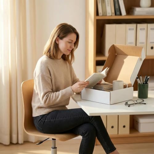 40 Pack White Shipping Boxes 9x6x2 Inch Corrugated Mailer Boxes for Small Business & Gift Packaging