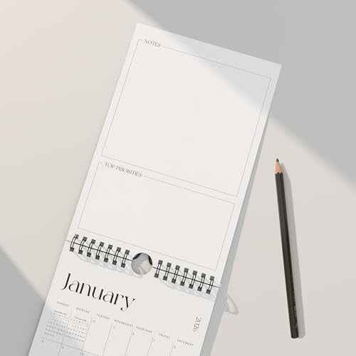 Cabbrix Mini Calendar 2025-2026 Wall Calendar, Vertical 6 x 9 inch Small Calendar July 2025 to December 2026, Easy Planning Little Notepad Calendar for Wall, Desk, Bulletin Board, Simplified