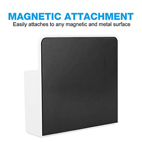 MoKo Magnetic Pen Holder White 1 Pack - Desk Organizer for Whiteboards & Magnetic Surfaces