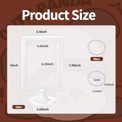 16 PCS Mini Anchor Chart Stand 4 x 6-inch Card Display Double-Sided Anchor Chart Storage Ideal for Classroom Teaching Aids Alphanumeric Vocabulary Flashcards Interactive Displays