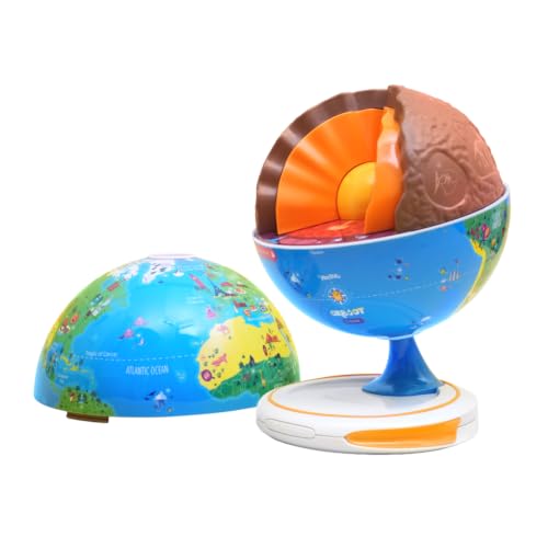 Shifu PlayShifu Orboot Core Interactive Globe for Kids Ages 4-10 with AR App, 3-Layer Earth Model, Geological Facts and STEM Learning