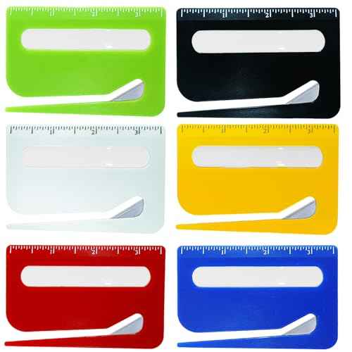 6Pcs Letter Opener£¬Letter Opener Envelope Slitter with Concealed Blade, Scale and Magnifying Glass£¬Suitable for Office Workers and Students to Open Envelopes.