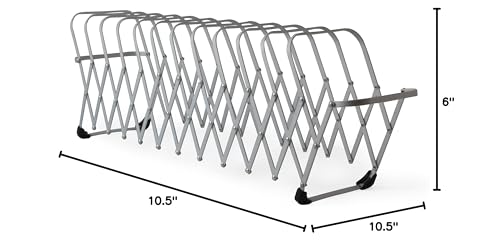 LEE Flexifile Expandable Collator to Organizer, 12 Sections, Letter to Legal Size Files, 6" X 6.75" X 10.5", Silver