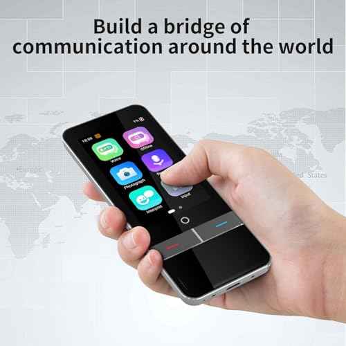 Language Translator Device, Instant Translation No WiFi Needed, Two Way Real-Time Voice Translation, Accurate Offline Recording, Photo Translation for Travel, Business, and Study (F6)