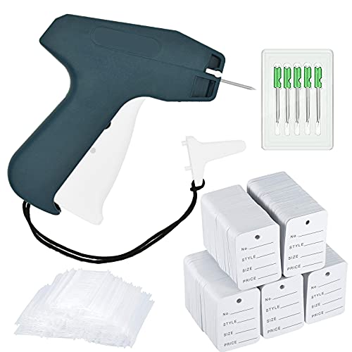 Liumai Tagging Gun Kit 2006 Pcs with Gray-Blue Tag Gun, 5 Needles, 1600 Barbs, 400 Price Tags