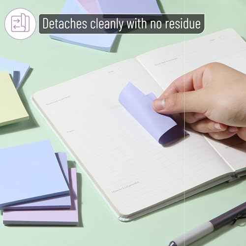 Mr. Pen- Sticky Notes, 3¡±x3¡±, 12 Pads, 600 Sheets, Summer Colors Sticky Notes 3x3