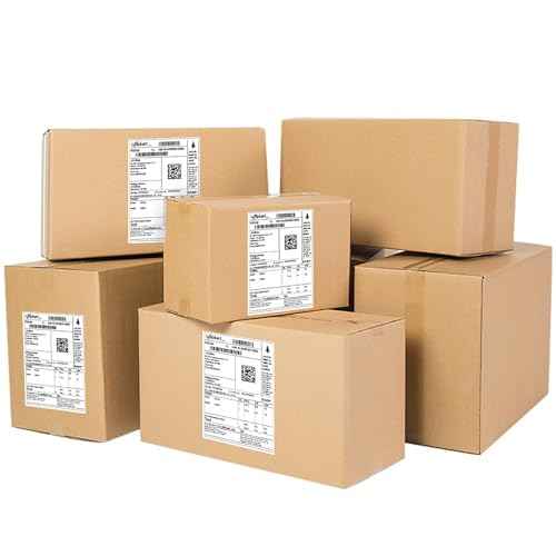 L LIKED 4 Rolls 4" x 6" Direct Blank Thermal Shipping Labels with 450 per Roll - Compatible with Zebra 2844 ZP-450 ZP-500 ZP-505 (4 Rolls - 1800 Labels)